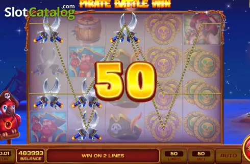 Οθόνη3. Pirate Battle Win Κουλοχέρης