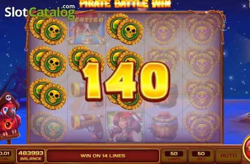Οθόνη4. Pirate Battle Win Κουλοχέρης
