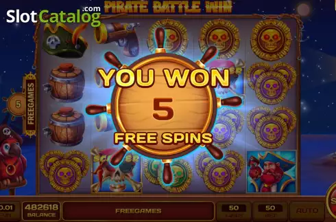 Οθόνη5. Pirate Battle Win Κουλοχέρης