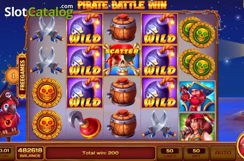 Οθόνη7. Pirate Battle Win Κουλοχέρης