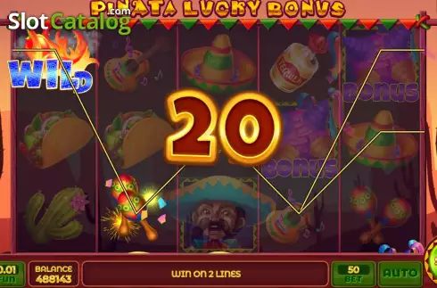 Οθόνη3. Pinata Lucky Bonus Κουλοχέρης 