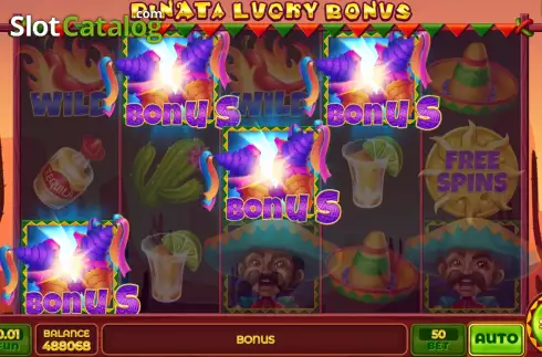Οθόνη5. Pinata Lucky Bonus Κουλοχέρης 