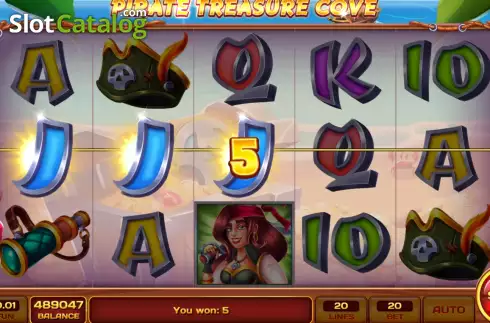 Οθόνη3. Pirate Treasure Cove Κουλοχέρης