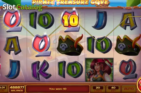 Οθόνη4. Pirate Treasure Cove Κουλοχέρης