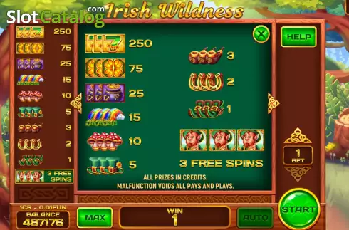 Οθόνη5. Irish Wildness (Pull Tabs) Κουλοχέρης