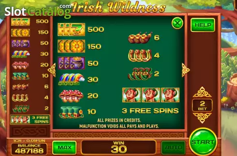 Οθόνη5. Irish Wildness (3x3) Κουλοχέρης