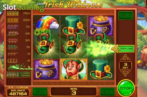 Οθόνη3. Irish Wildness (Reel Respin) Κουλοχέρης