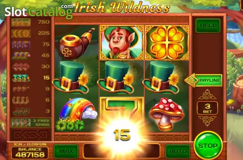 Οθόνη4. Irish Wildness (Reel Respin) Κουλοχέρης