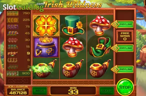 Οθόνη7. Irish Wildness (Reel Respin) Κουλοχέρης