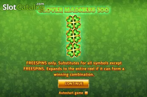 Οθόνη2. Clover Madness 100 (Reel Respin) Κουλοχέρης 