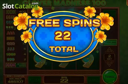 Οθόνη8. Clover Madness 100 (Pull Tabs) Κουλοχέρης 