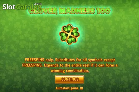 Οθόνη2. Clover Madness 100 (3x3) Κουλοχέρης