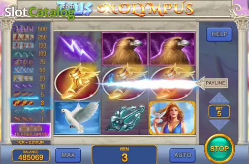 Οθόνη3. Zeus on Olympus (Pull Tabs) Κουλοχέρης