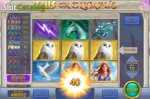 Οθόνη4. Zeus on Olympus (Pull Tabs) Κουλοχέρης