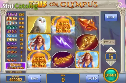 Οθόνη2. Zeus on Olympus (3x3) Κουλοχέρης 