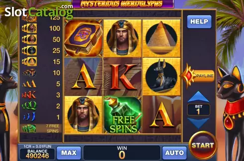 Οθόνη2. Mysterious Hieroglyphs (Pull Tabs) Κουλοχέρης