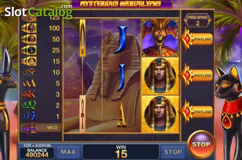 Οθόνη7. Mysterious Hieroglyphs (Pull Tabs) Κουλοχέρης