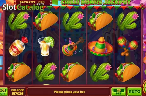 Οθόνη2. Chilli Bonus Jackpot Κουλοχέρης