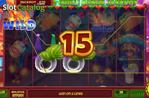 Οθόνη3. Chilli Bonus Jackpot Κουλοχέρης