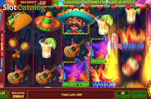 Οθόνη7. Chilli Bonus Jackpot Κουλοχέρης