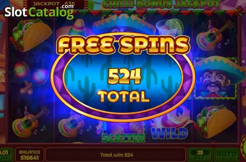 Οθόνη8. Chilli Bonus Jackpot Κουλοχέρης