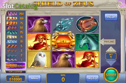 Οθόνη2. Shield of Zeus (3x3) Κουλοχέρης