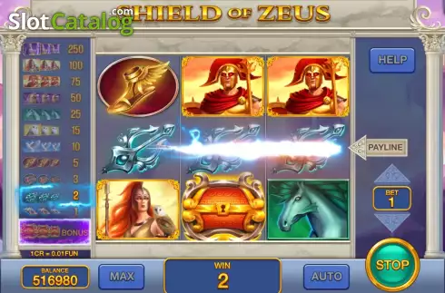 Οθόνη4. Shield of Zeus (3x3) Κουλοχέρης
