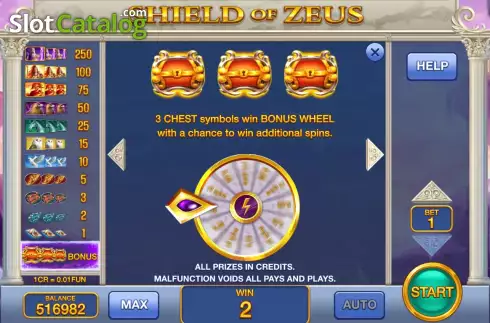 Οθόνη6. Shield of Zeus (3x3) Κουλοχέρης