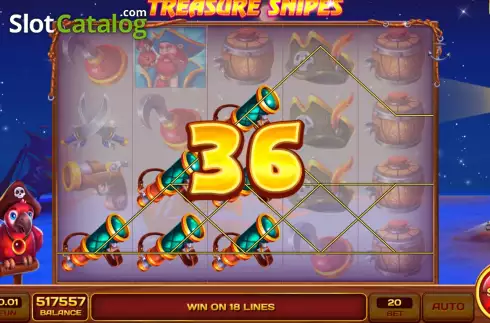 Οθόνη4. Treasure Snipes (ABXplay) Κουλοχέρης