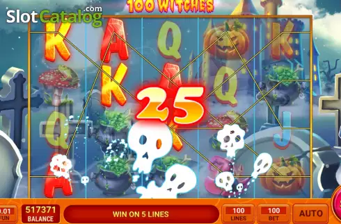 Οθόνη3. 100 Witches Κουλοχέρης