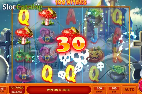 Οθόνη4. 100 Witches Κουλοχέρης