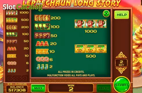 Οθόνη6. Leprechaun Long Story (Pull Tabs) Κουλοχέρης