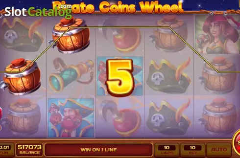 Οθόνη3. Pirate Coins Wheel Κουλοχέρης
