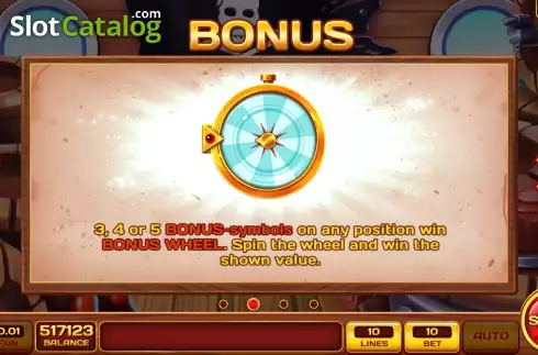 Οθόνη7. Pirate Coins Wheel Κουλοχέρης