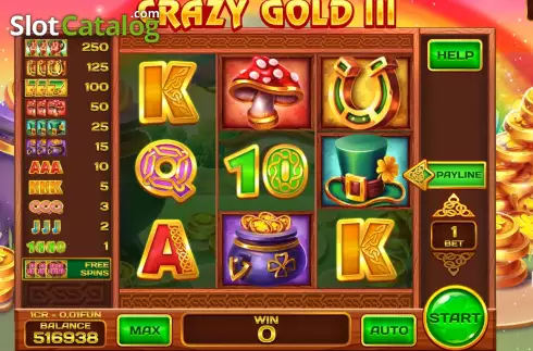 Οθόνη3. Crazy gold III (Reel Respin) Κουλοχέρης