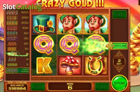 Οθόνη4. Crazy Gold III (Pull Tabs) Κουλοχέρης