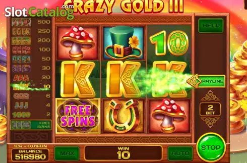 Οθόνη5. Crazy Gold III (Pull Tabs) Κουλοχέρης