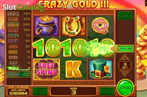 Οθόνη3. Crazy gold III (3x3) Κουλοχέρης