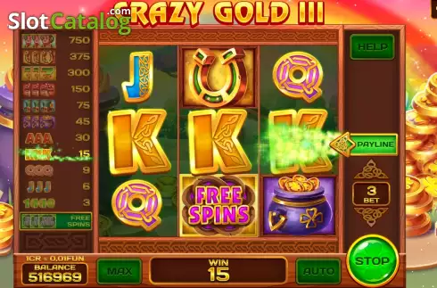 Οθόνη5. Crazy gold III (3x3) Κουλοχέρης