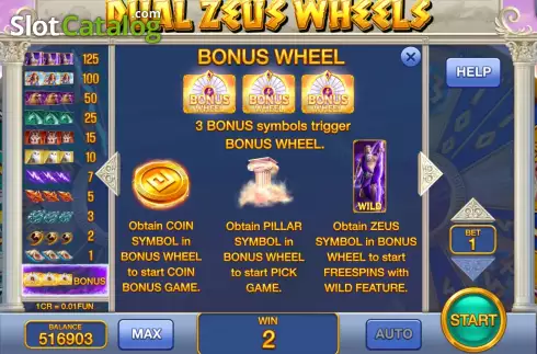 Οθόνη5. Dual Zeus Wheels (Pull Tabs) Κουλοχέρης