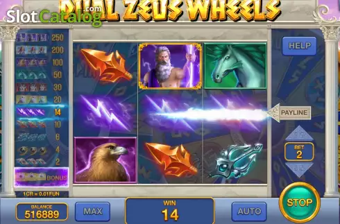 Οθόνη3. Dual Zeus Wheels (3x3) Κουλοχέρης