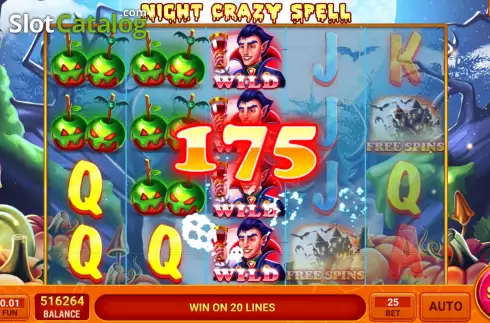Οθόνη4. Night Crazy Spell Κουλοχέρης 