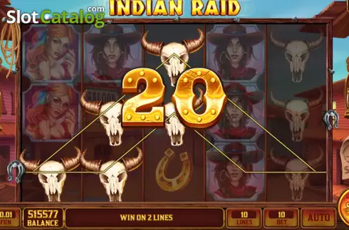 Οθόνη3. Indian Raid Κουλοχέρης