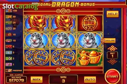 Οθόνη3. Special Dragon Bonus (Pull Tabs) Κουλοχέρης