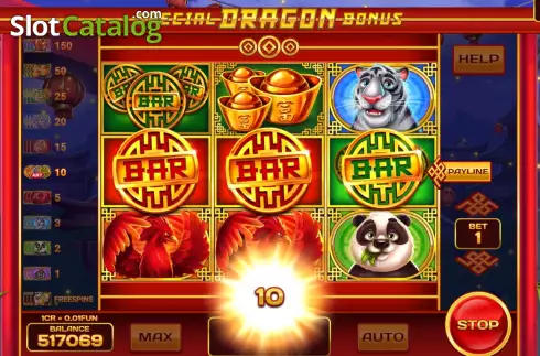 Οθόνη4. Special Dragon Bonus (Pull Tabs) Κουλοχέρης