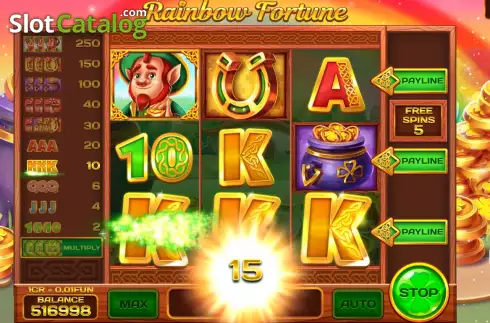 Οθόνη7. Rainbow Fortune (Reel Respin) Κουλοχέρης