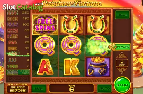 Οθόνη4. Rainbow Fortune (Pull Tabs) Κουλοχέρης