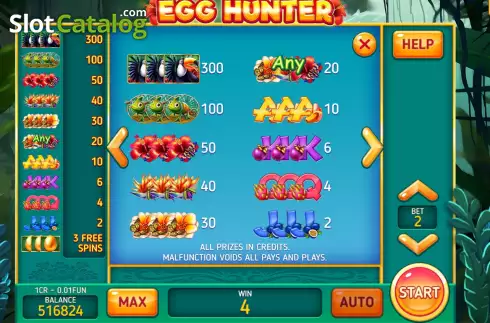Οθόνη5. Egg Hunter (Pull Tabs) Κουλοχέρης