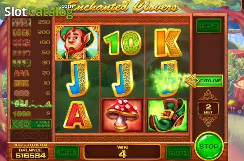 Οθόνη4. Enchanted Clovers (Pull Tabs) Κουλοχέρης