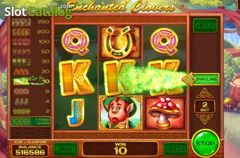 Οθόνη5. Enchanted Clovers (Pull Tabs) Κουλοχέρης